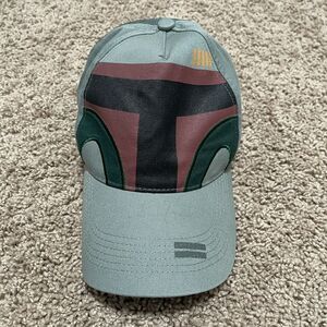 Star Wars Hat Green Blockhead Disney Parks Boba Fett Strapback Helmet Cap
